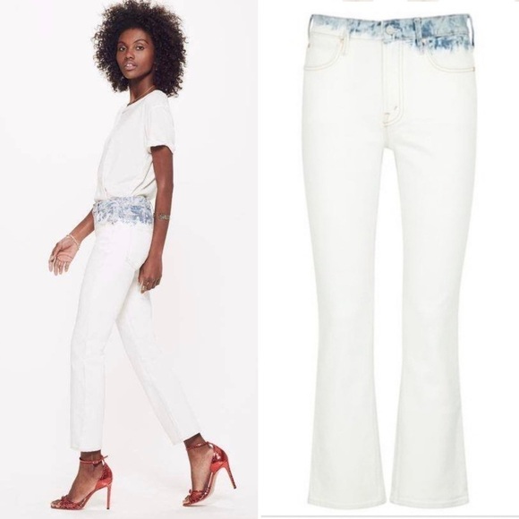 Mother Superior Jeans The Dutchie Ankle Straight Leg in Dante’s Garden  25 - Picture 1 of 12